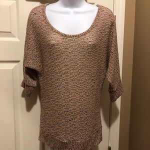 Sparkle and fade knit top